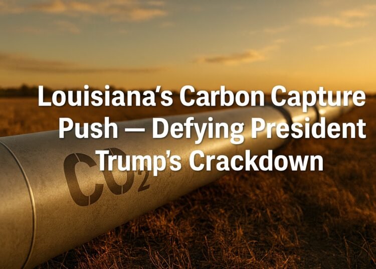 Louisiana’s Carbon Capture Push — Defying President Trump’s Crackdown