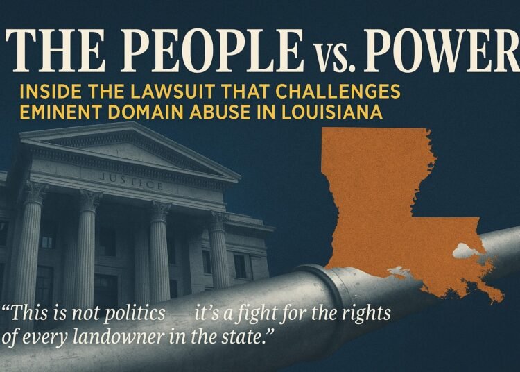 The People vs. Power: Inside the Lawsuit That Challenges Eminent Domain Abuse in Louisiana
